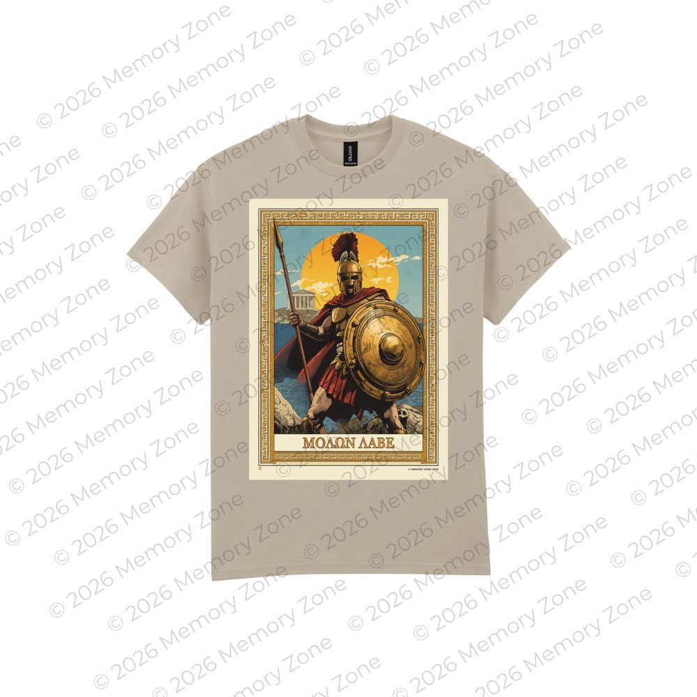 Molon Labe Spartan warrior t-shirt and art print